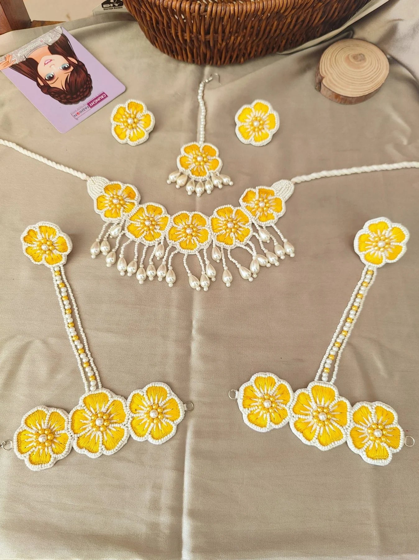 Embrace Traditional Elegance with Handmade Haldi Bridal Jewellery Set